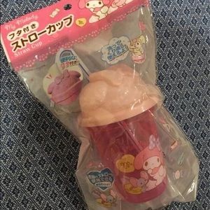 My Melody Straw Plastic Cup